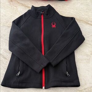 Spyder Kids Jacket in Black with Red Details